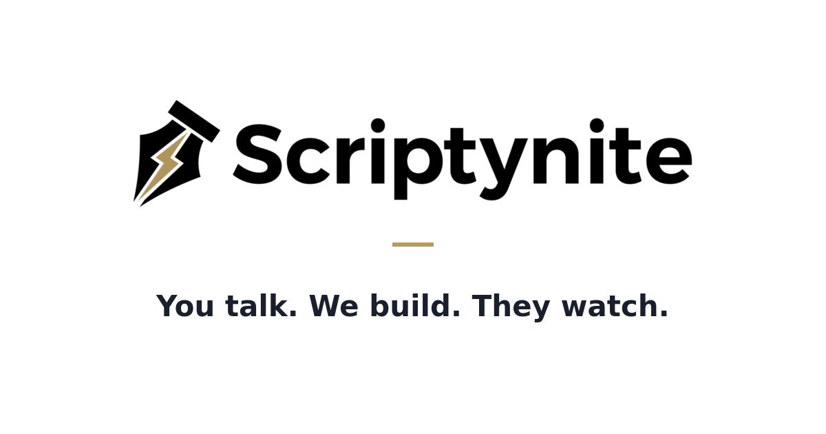 Scriptynite — AI YouTube script writer that interviews you